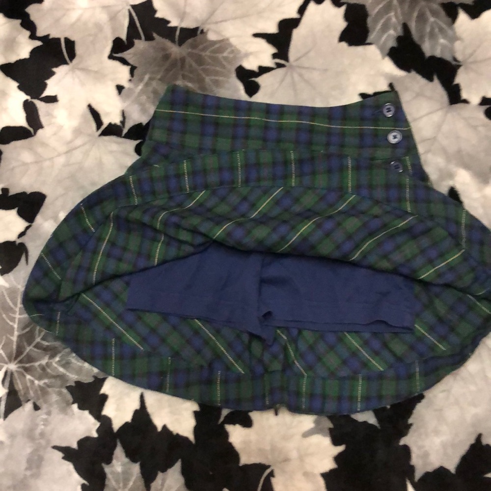 Lands End Kids Plaid Holiday Skirt - Picture 6 of 9